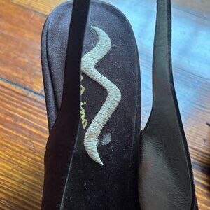 Nina Brown Satin Heels